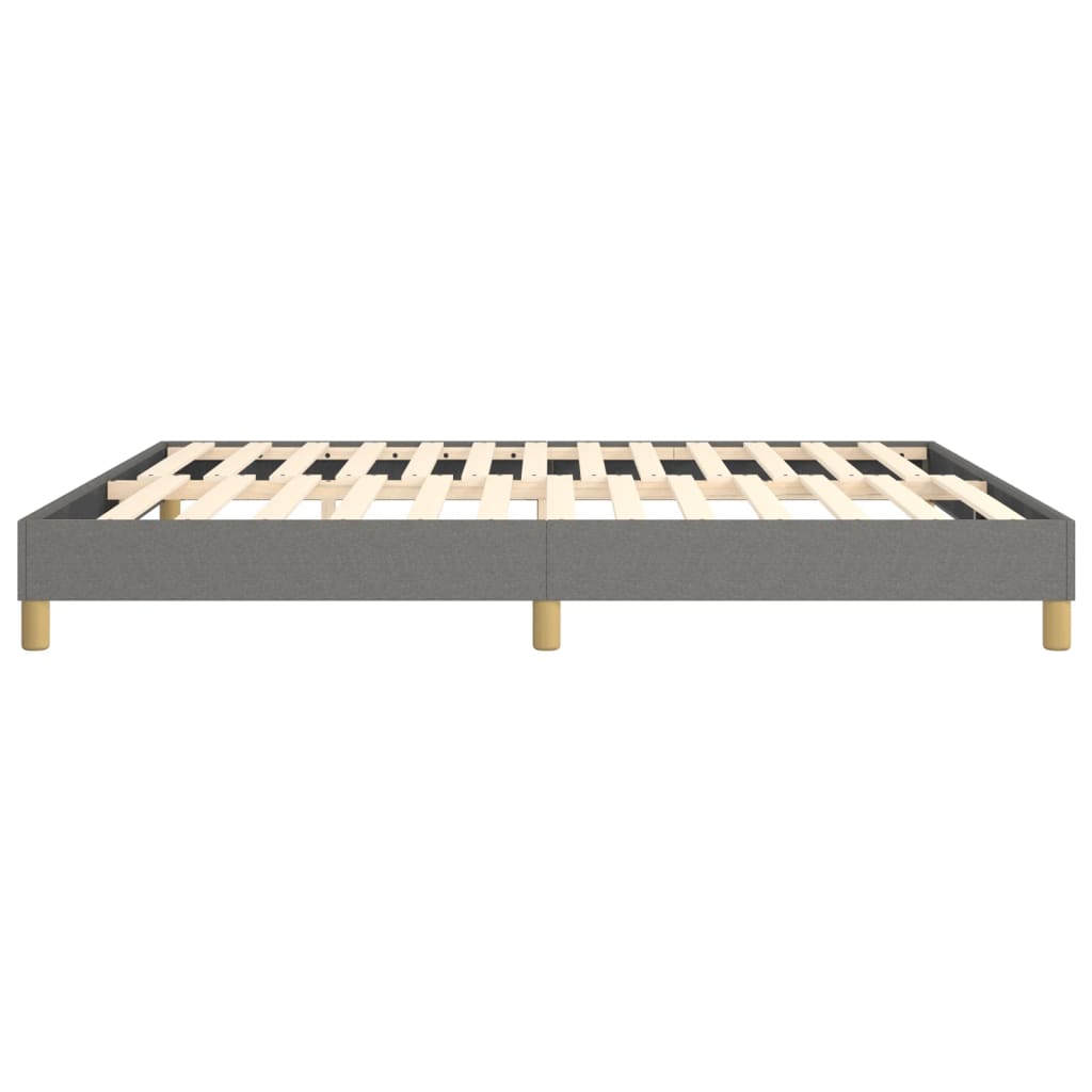 vidaXL Bed Frame without Mattress Dark Gray California King Fabric (US Only)