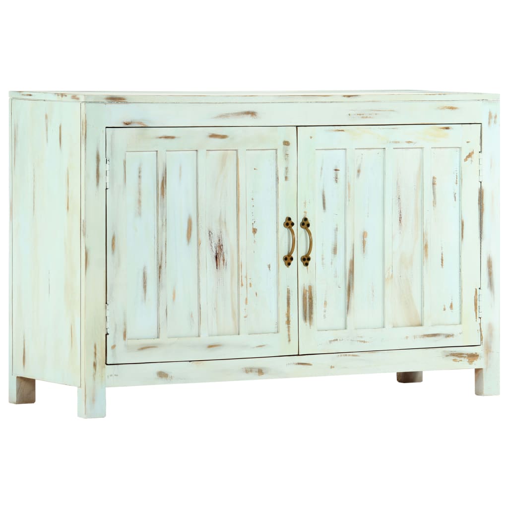 vidaXL Sideboard Light Blue 43.3"x13.8"x27.6" Solid Mango Wood