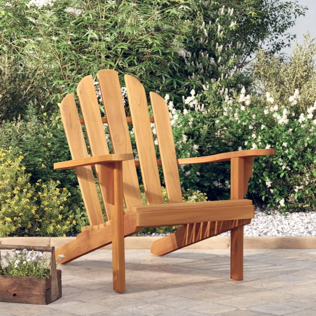 vidaXL Patio Adirondack Chair 31.1"x37.4"x36.2" Solid Wood Teak