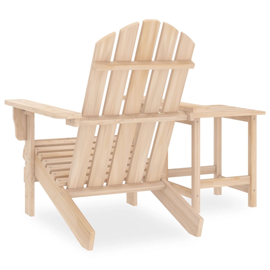 vidaXL Patio Adirondack Chair with Table Solid Fir Wood