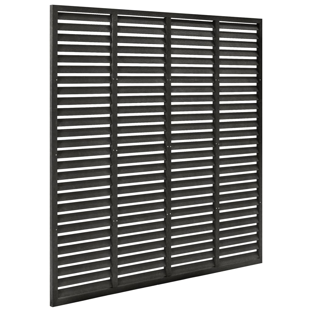 vidaXL Louver Fence WPC 70.9"x70.9" Dark Gray