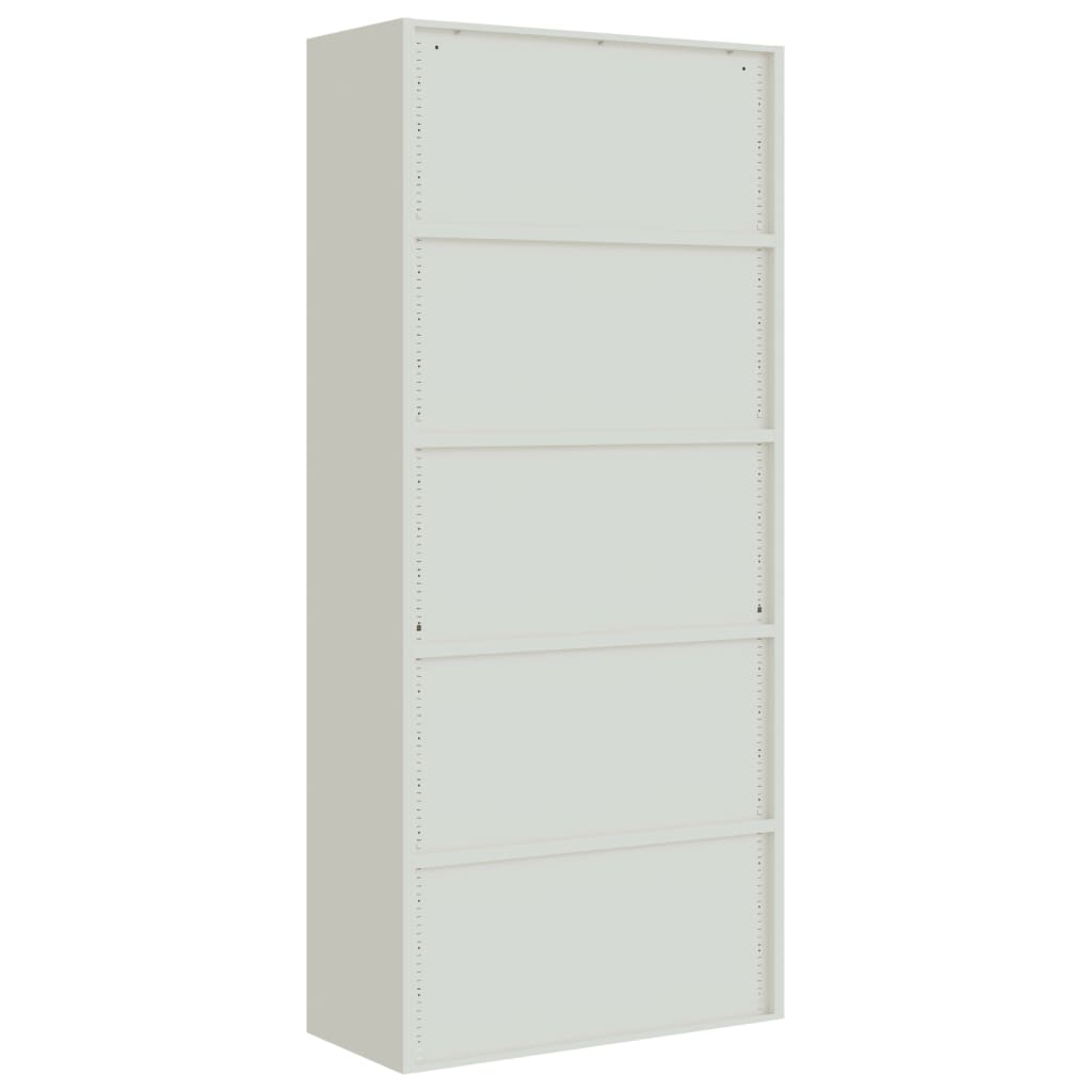 vidaXL File Cabinet Light Gray 35.4"x15.7"x94.5" Steel