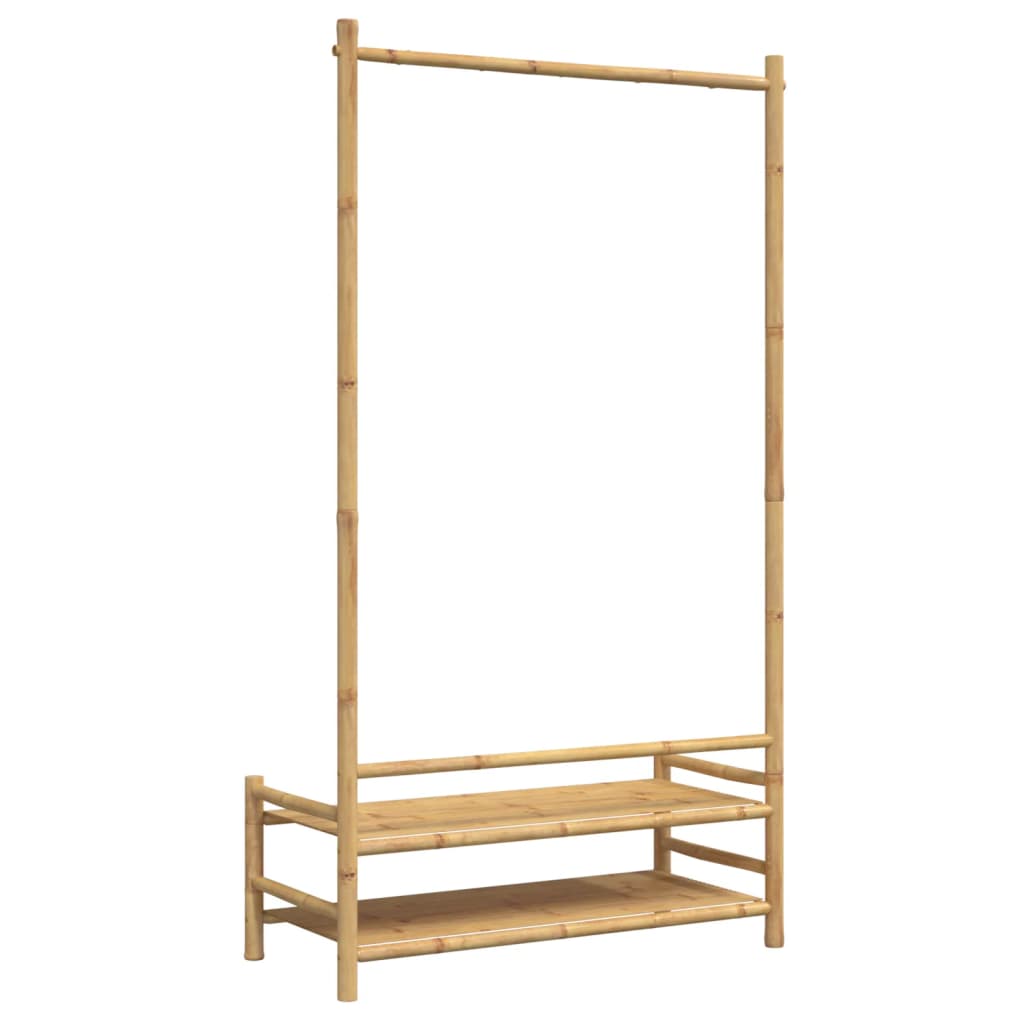 vidaXL Clothes Rack with Shelves 40.6"x15.7"x72" Bamboo