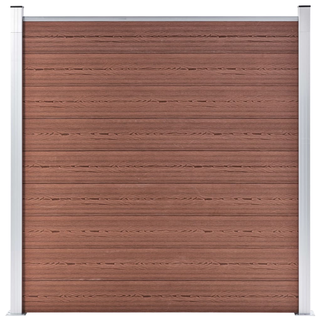 vidaXL Garden Fence WPC 615.7"x73.2" Brown