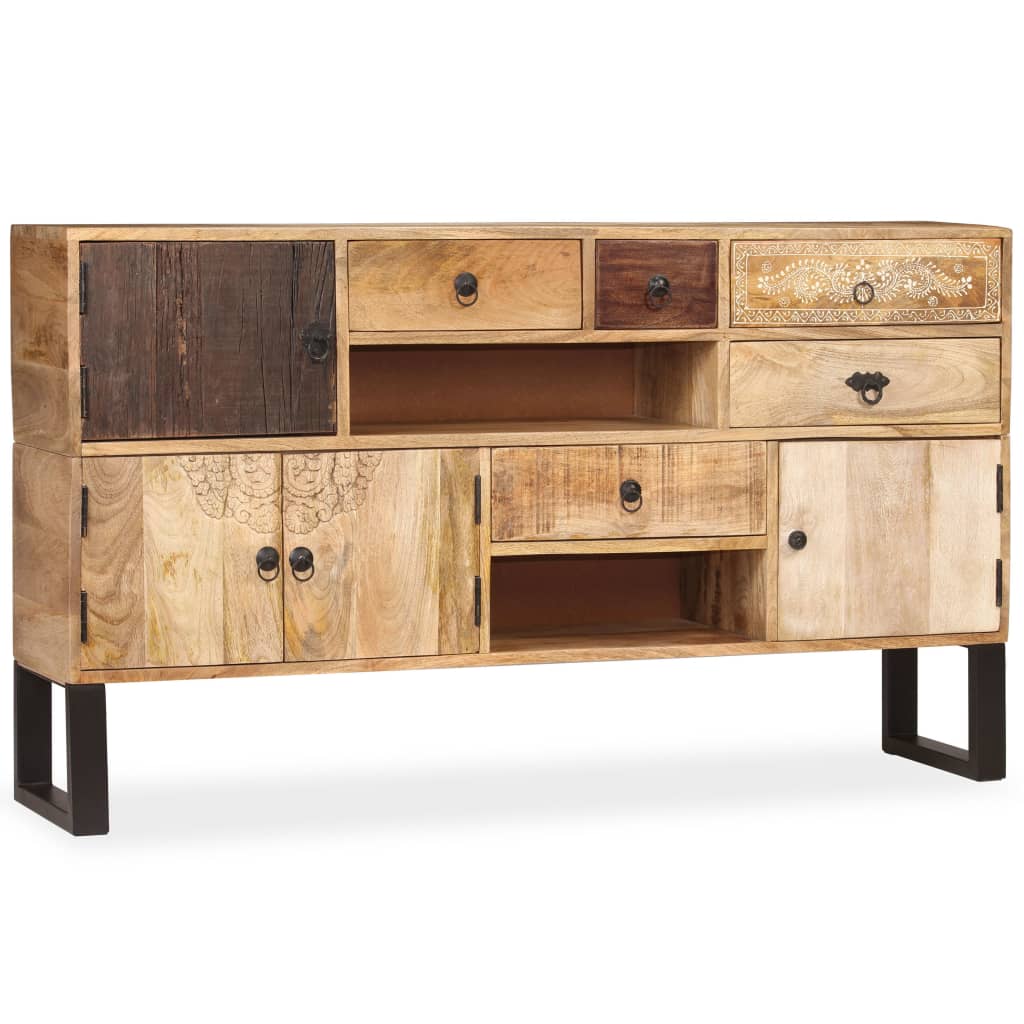 vidaXL Sideboard Solid Mango Wood 55.1"x11.8"x31.5"