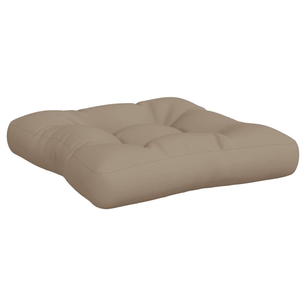 vidaXL Pallet Cushions 2 pcs Taupe Fabric