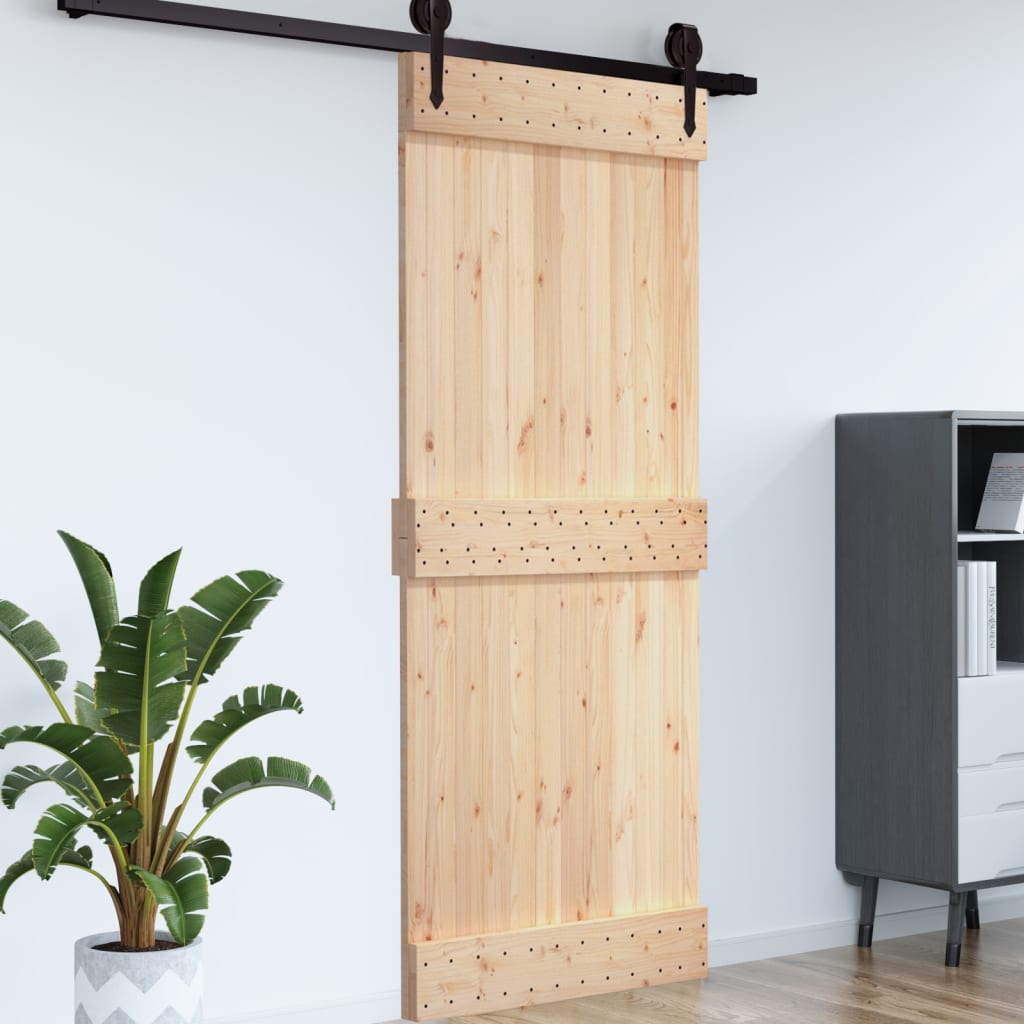 vidaXL Door NARVIK 39.4"x82.7" Solid Wood Pine