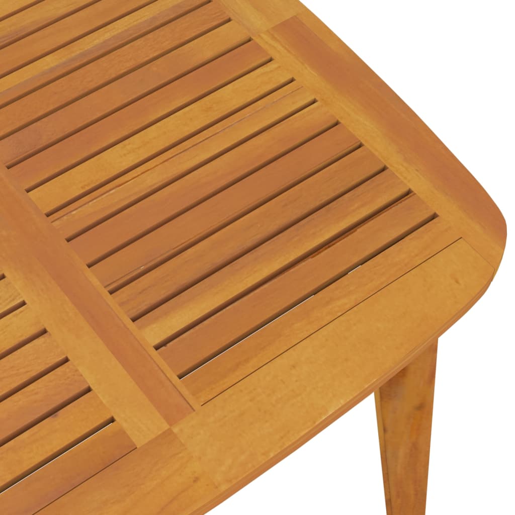 vidaXL Patio Table 33.5"x33.5"x29.5" Solid Wood Acacia