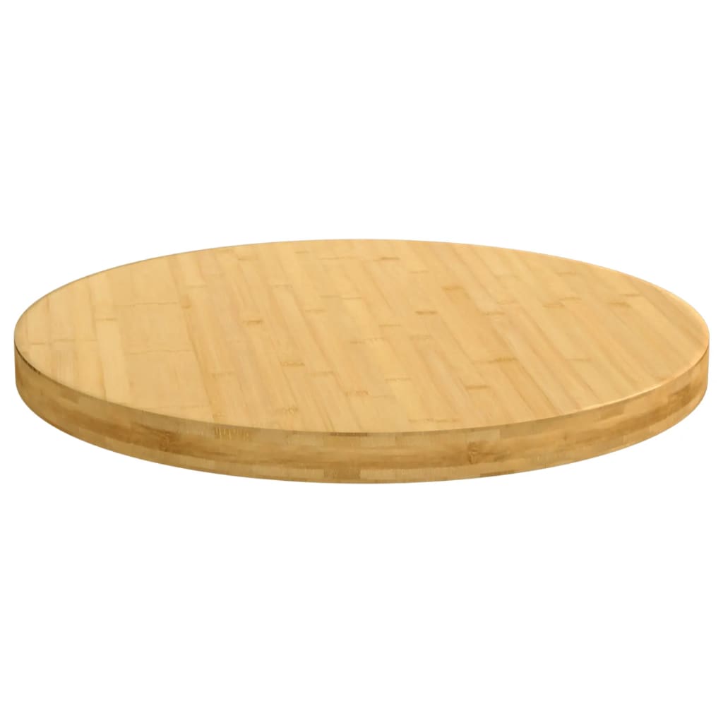 vidaXL Table Top Ø23.6"x1.6" Bamboo