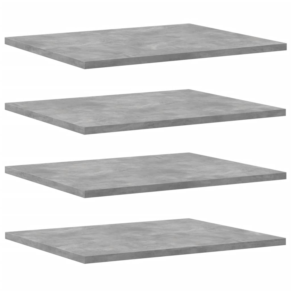 vidaXL Bookshelf Boards 8 pcs Concrete Gray 15.7"x19.7"x0.6" Engineered Wood