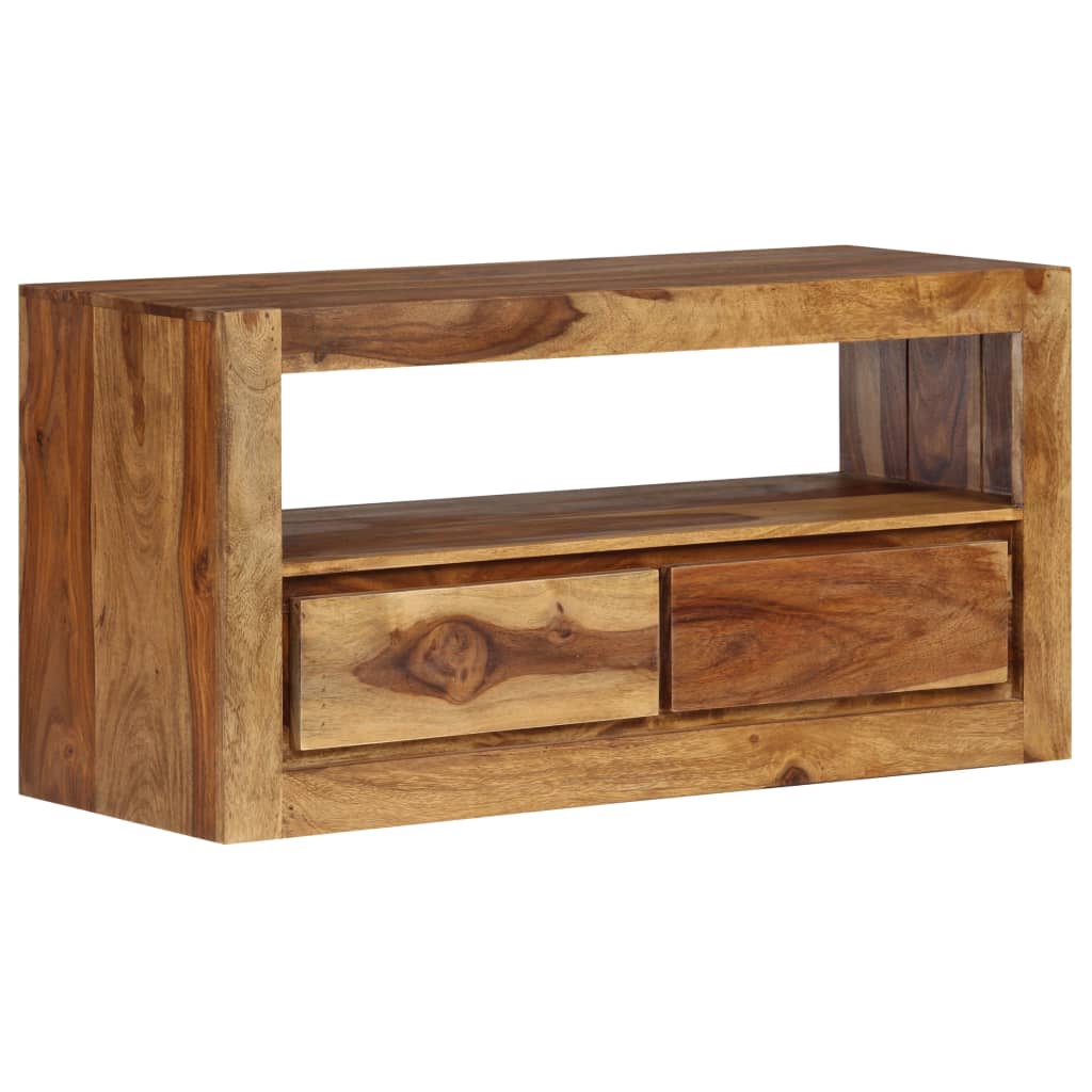 vidaXL TV Stand Solid Wood Sheesham 31.5"x11.8"x15.7"