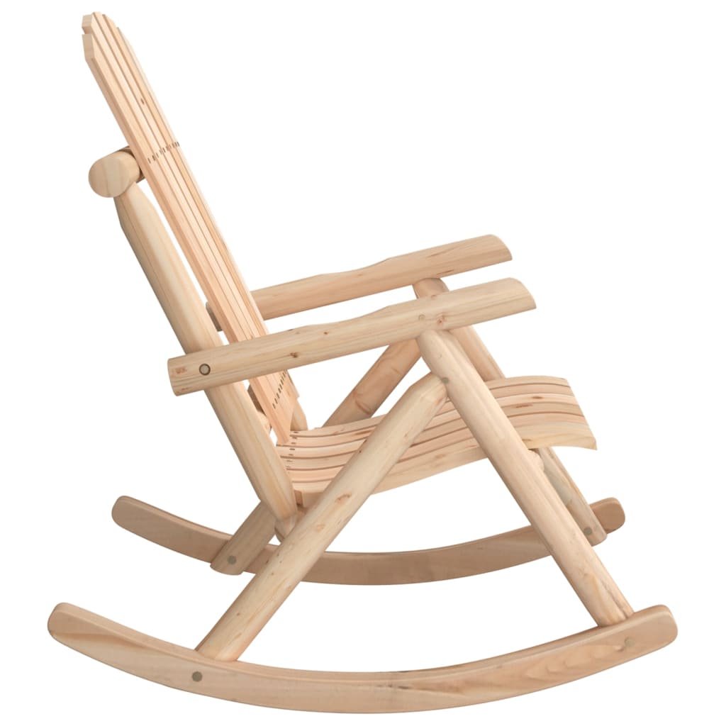 vidaXL Patio Rocking Chair 27.2"x37.8"x39.8" Solid Wood Spruce