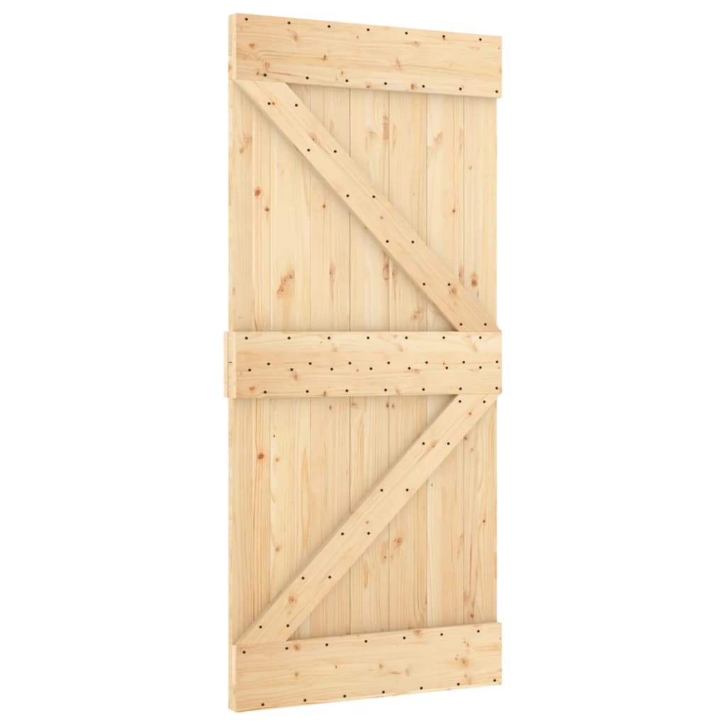 vidaXL Door NARVIK 37.4"x82.7" Solid Wood Pine