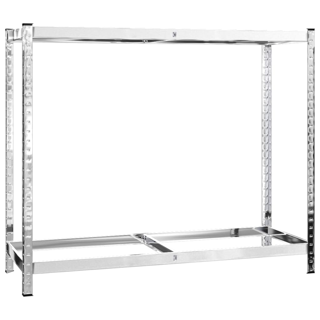 vidaXL 2-Layer Tire Racks 2 pcs Silver 43.3"x15.7"x43.3" Steel