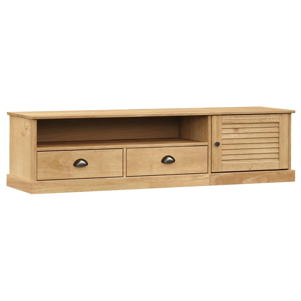 vidaXL TV Stand VIGO 61.4"x15.7"x15.7" Solid Wood Pine