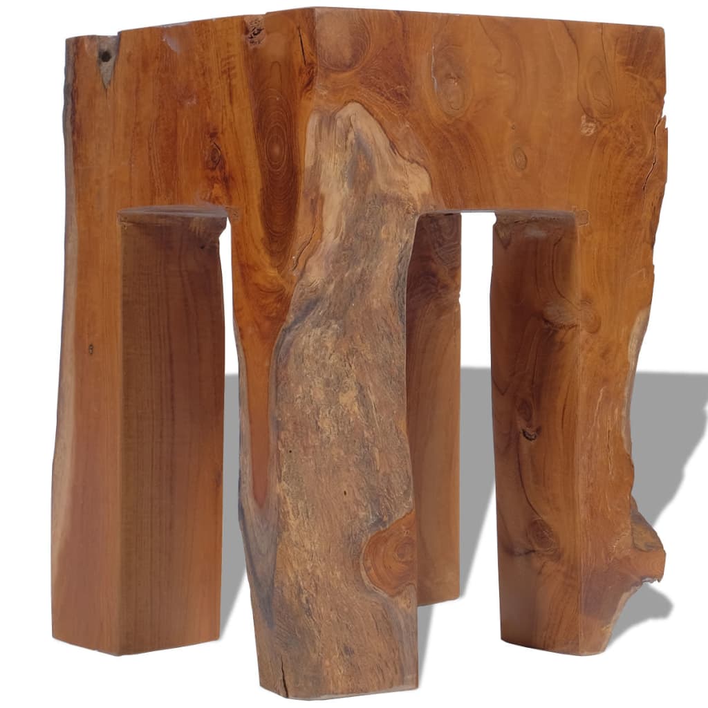 vidaXL Stool Solid Teak Wood