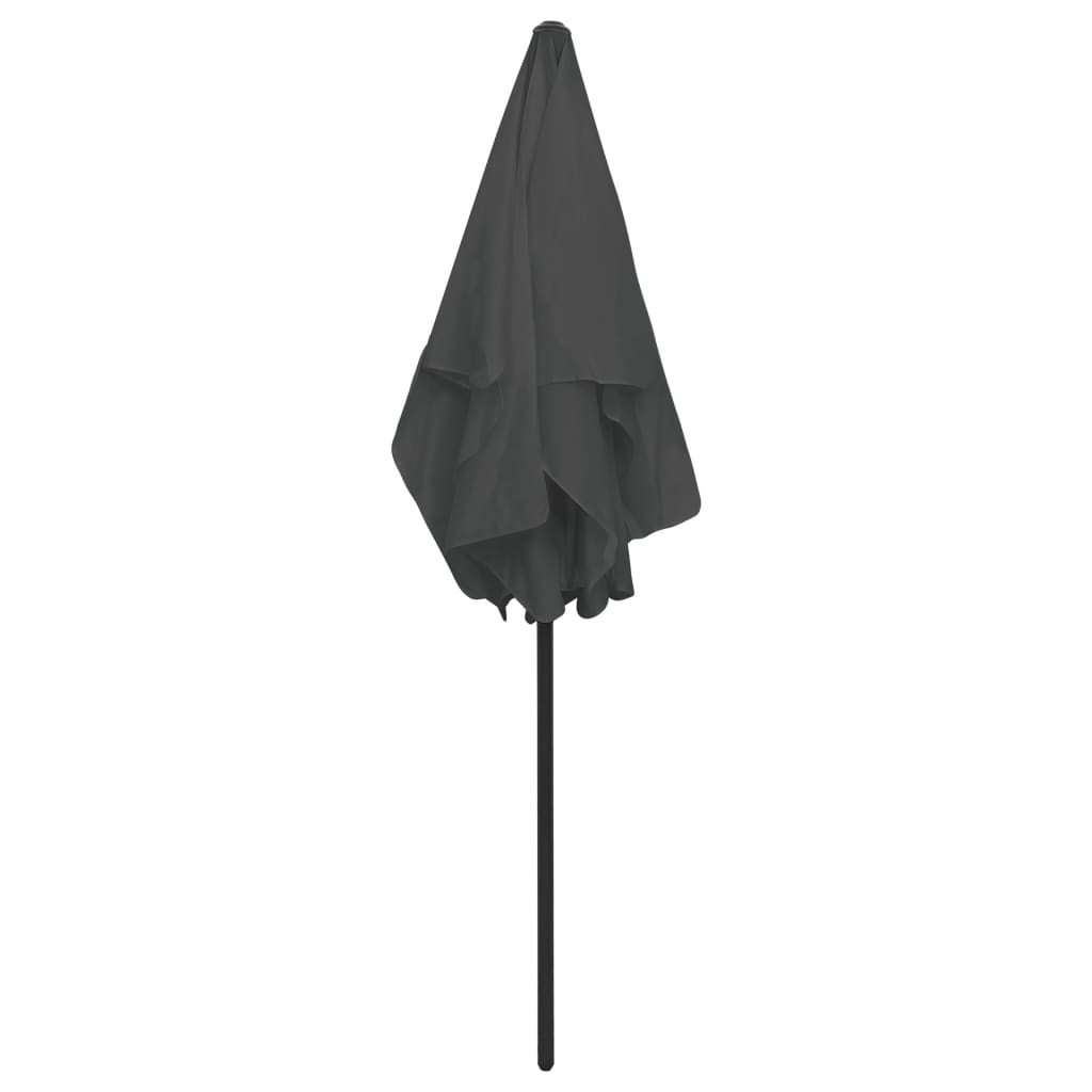 vidaXL Beach Parasol Anthracite 70.9"x47.2"