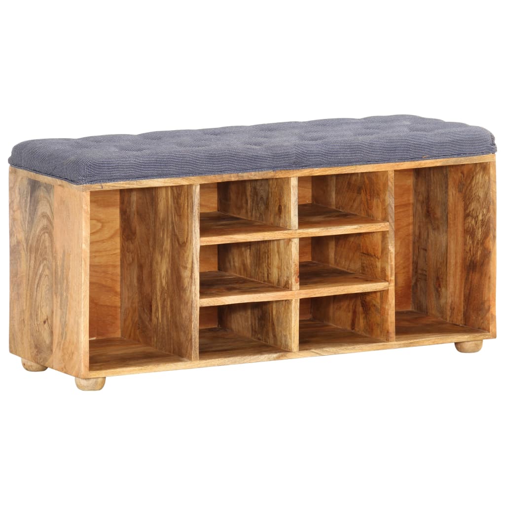 vidaXL Hall Bench 39.4"x13.8"x18.5" Solid Mango Wood