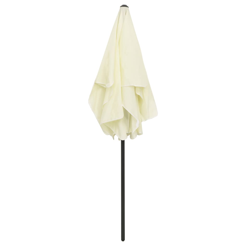 vidaXL Beach Parasol Sand Yellow 70.9"x47.2"