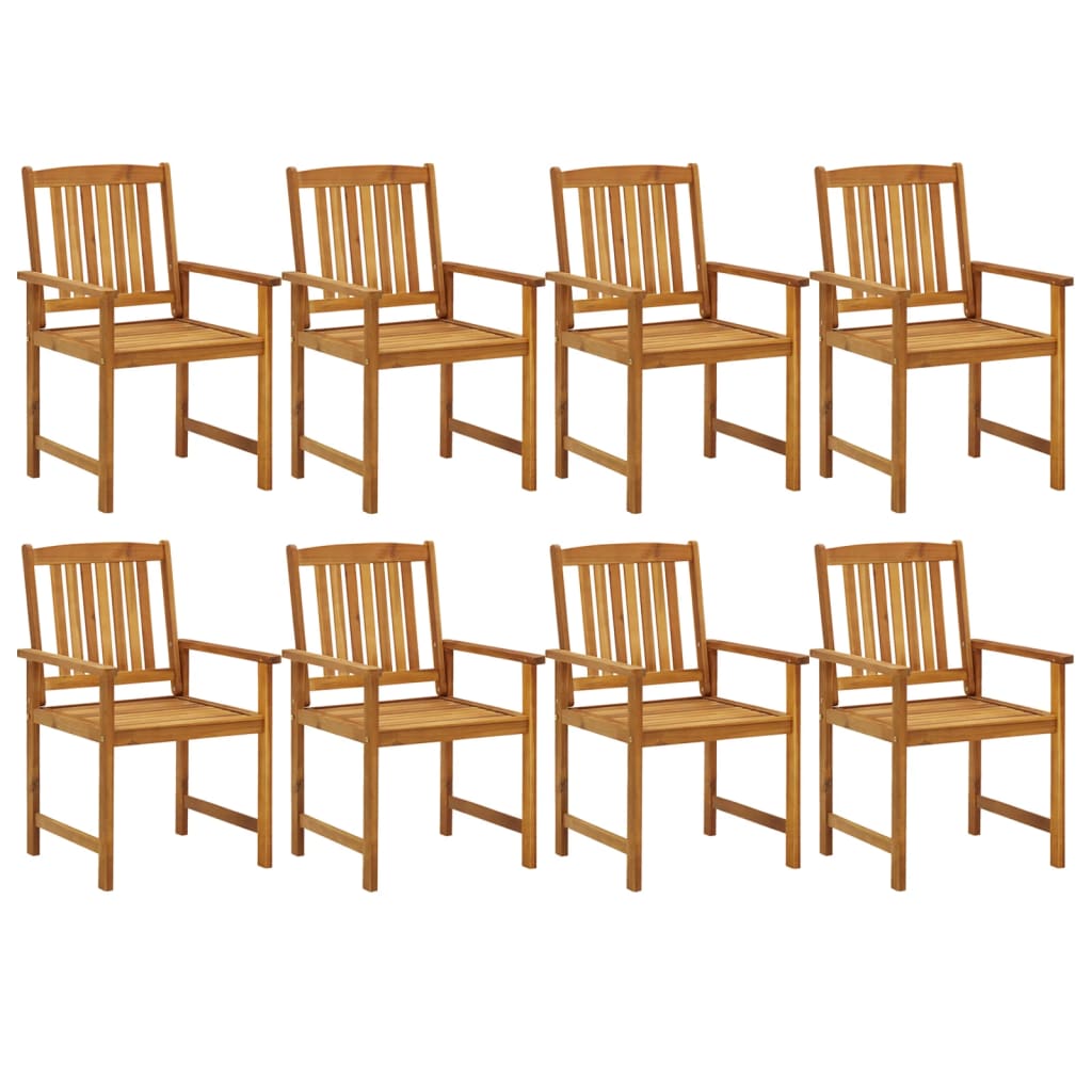 vidaXL 9 Piece Patio Dining Set Solid Wood Acacia