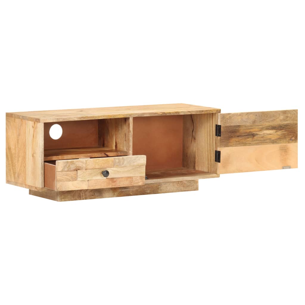 vidaXL TV Stand 35.4"x11.8"x13.8" Solid Wood Mango