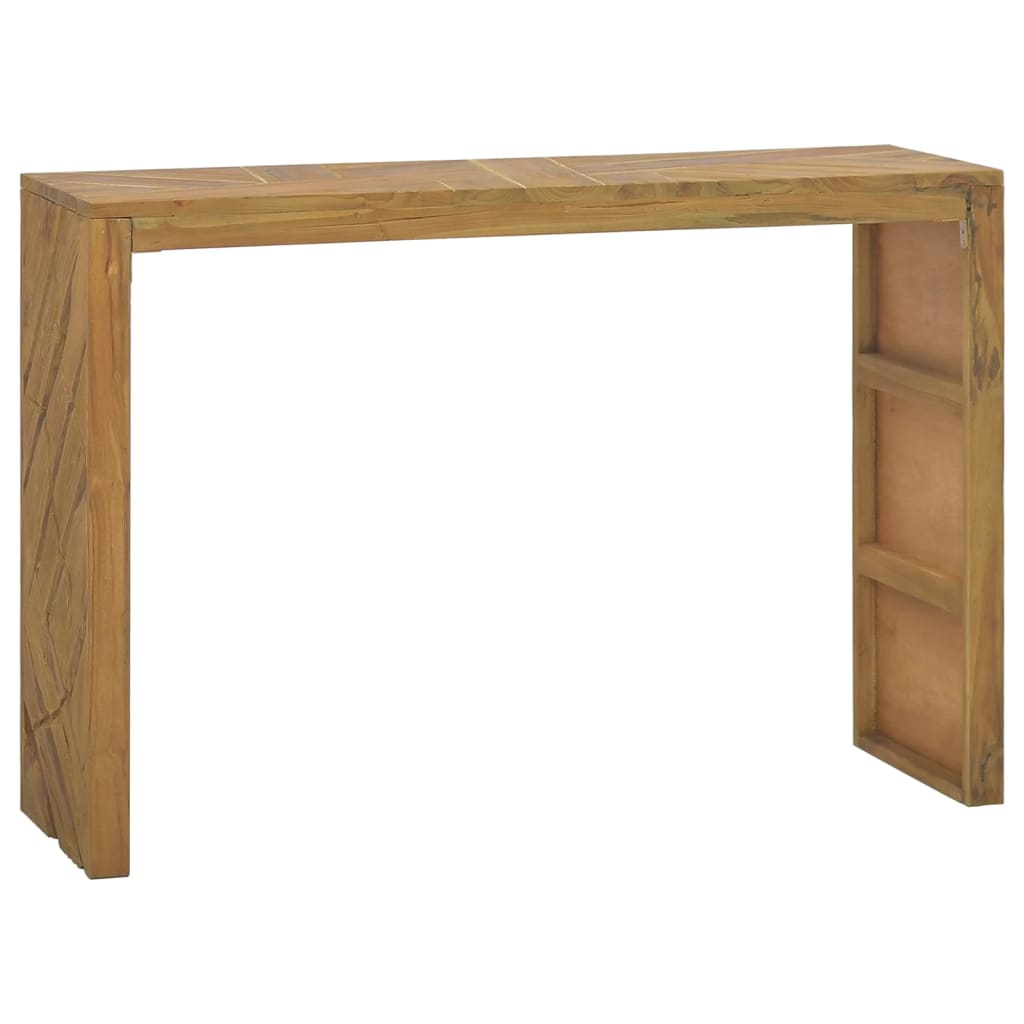 vidaXL Console Table 43.3"x13.8"x29.5" Solid Teak Wood