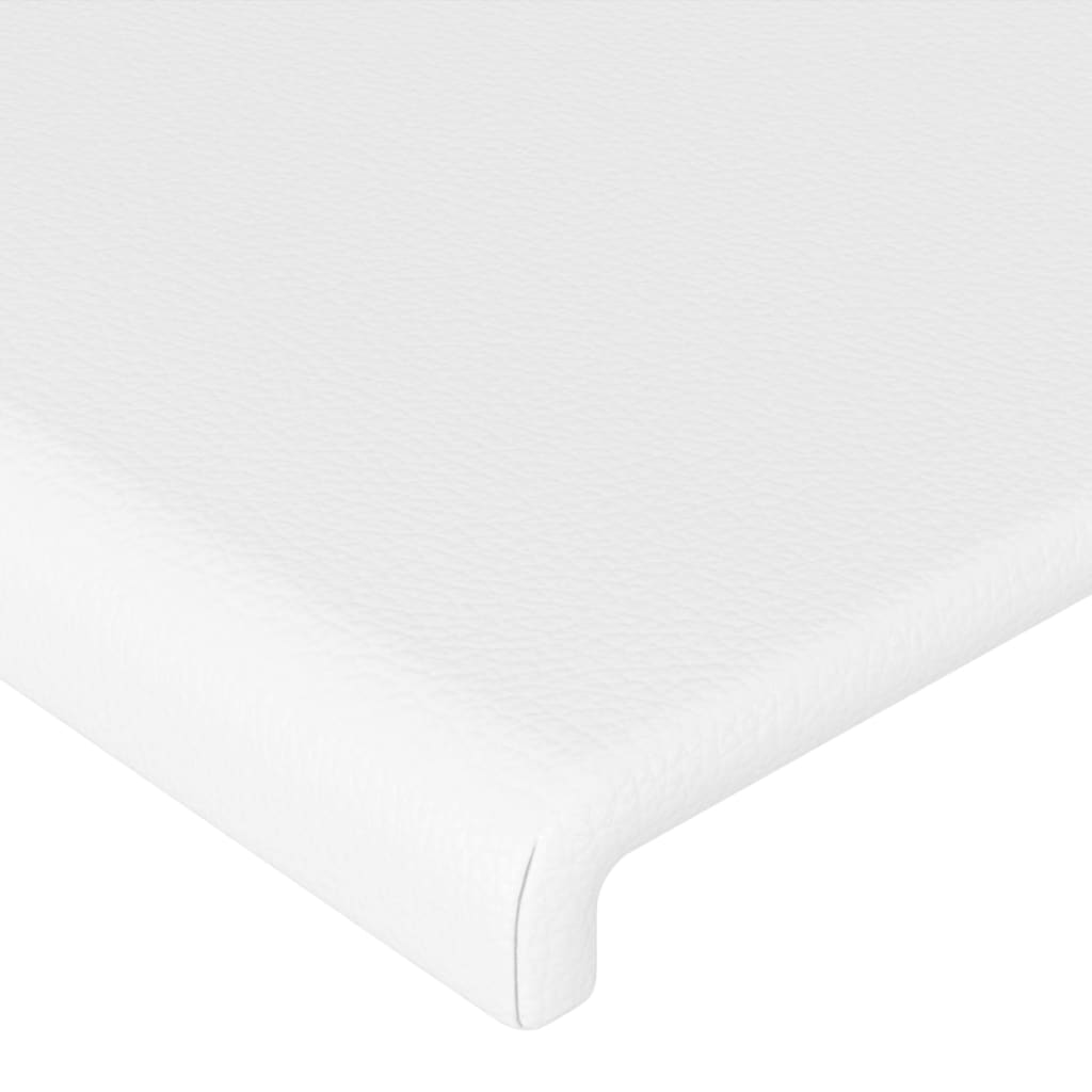 vidaXL Headboards 2 pcs White 28.3"x2"x30.7"/34.6" Faux Leather