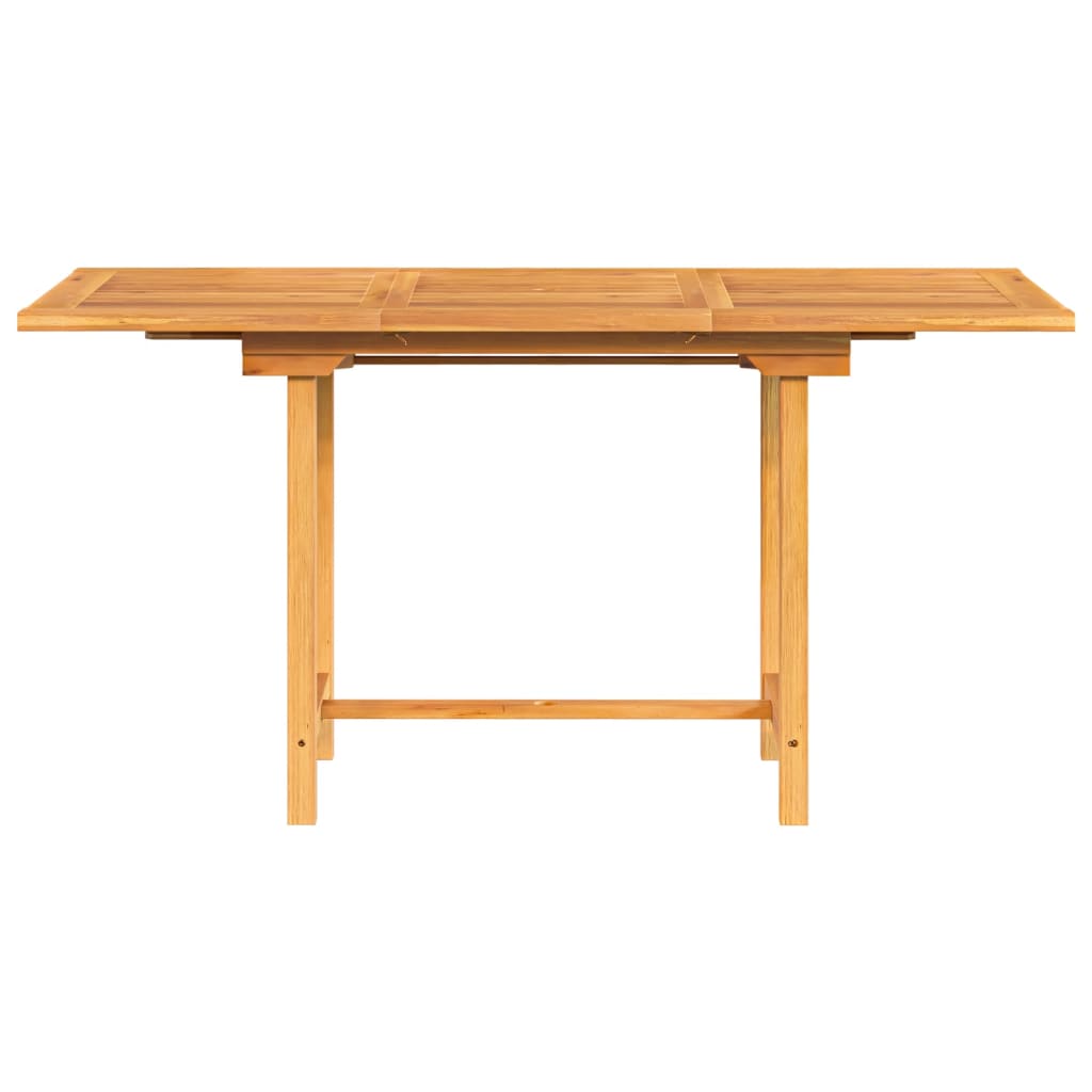 vidaXL Extending Patio Table 43.3"-63"x31.5"x29.5" Solid Wood Teak