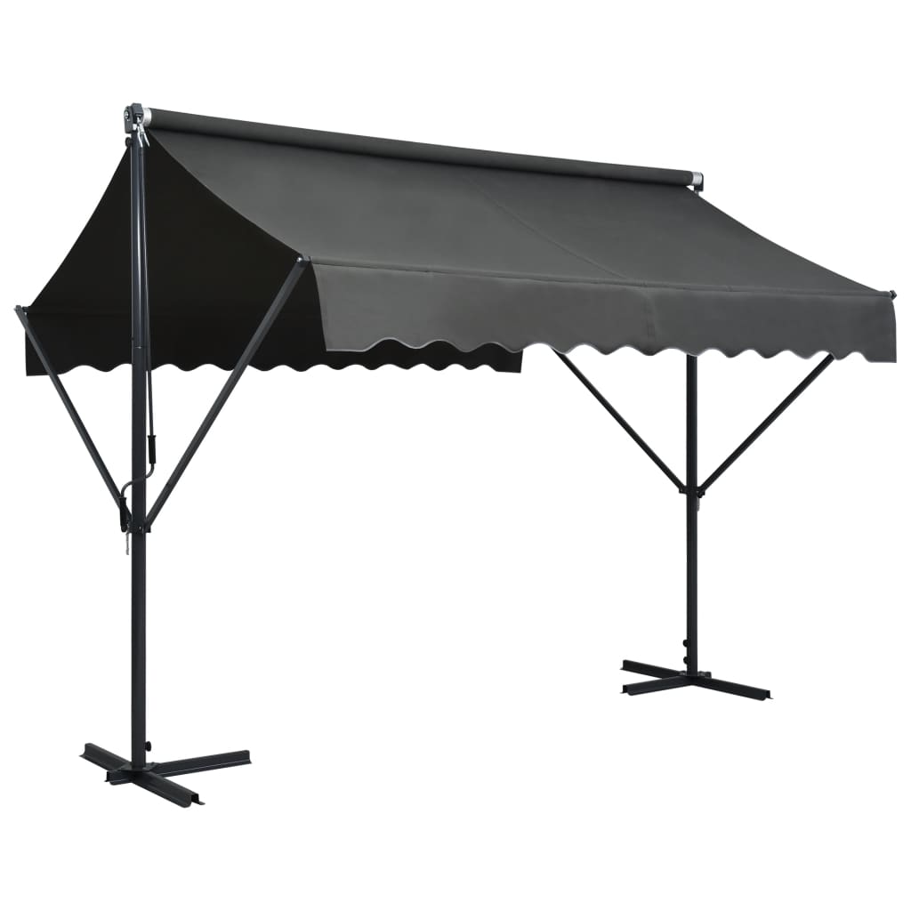 vidaXL Free Standing Awning 118.1"x118.1" Anthracite