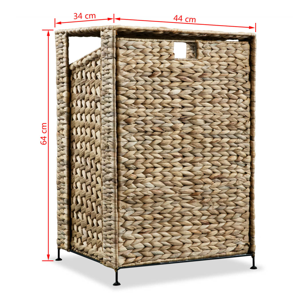 vidaXL Laundry Basket 17.3"x13.4"x25.2" Water Hyacinth