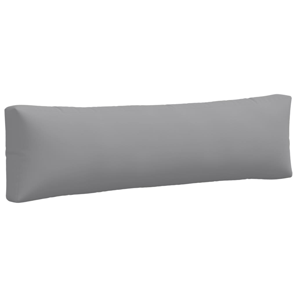 vidaXL Pallet Cushions 2 pcs Gray Fabric