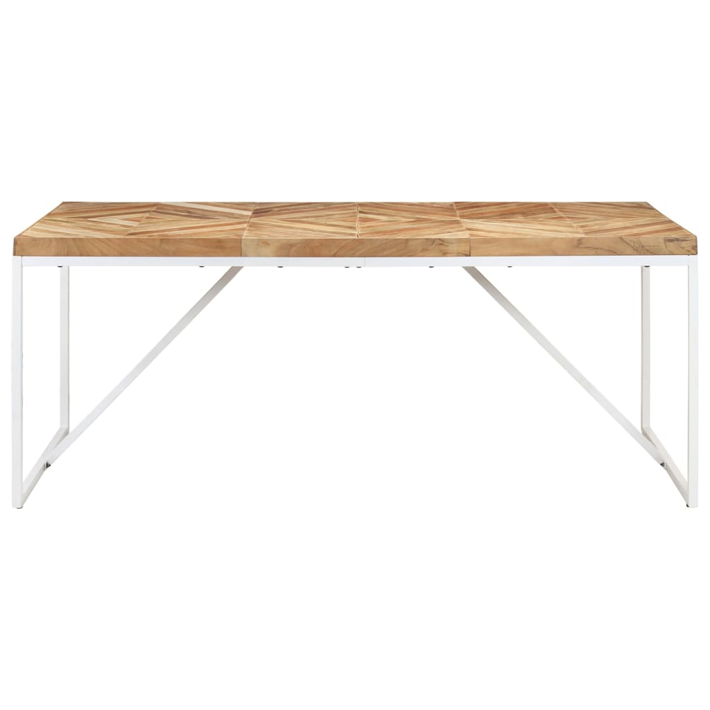 vidaXL Dining Table 70.9"x35.4"x29.9" Solid Acacia and Mango Wood