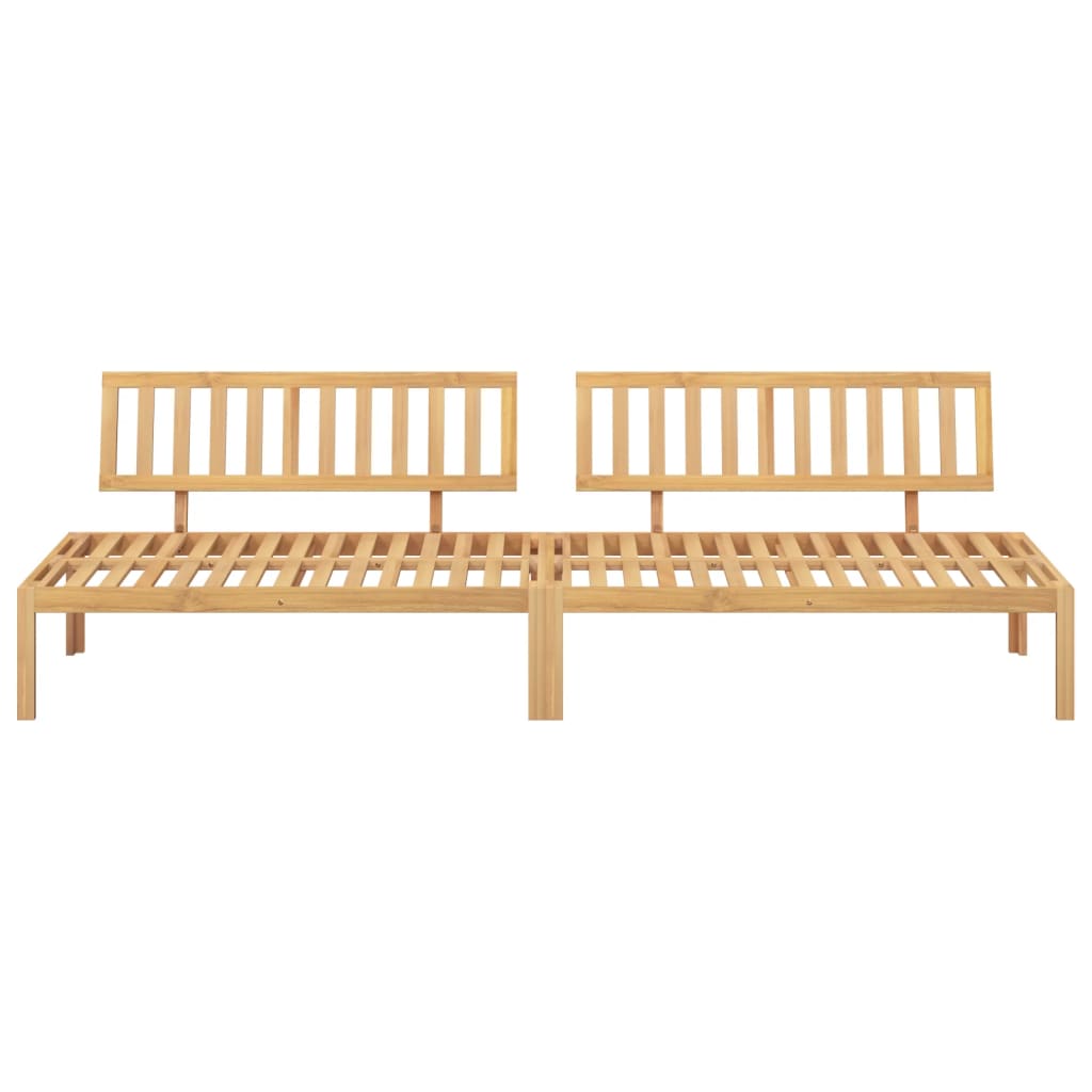 vidaXL Patio Pallet Middle Sofas 2 pcs Solid Wood Acacia