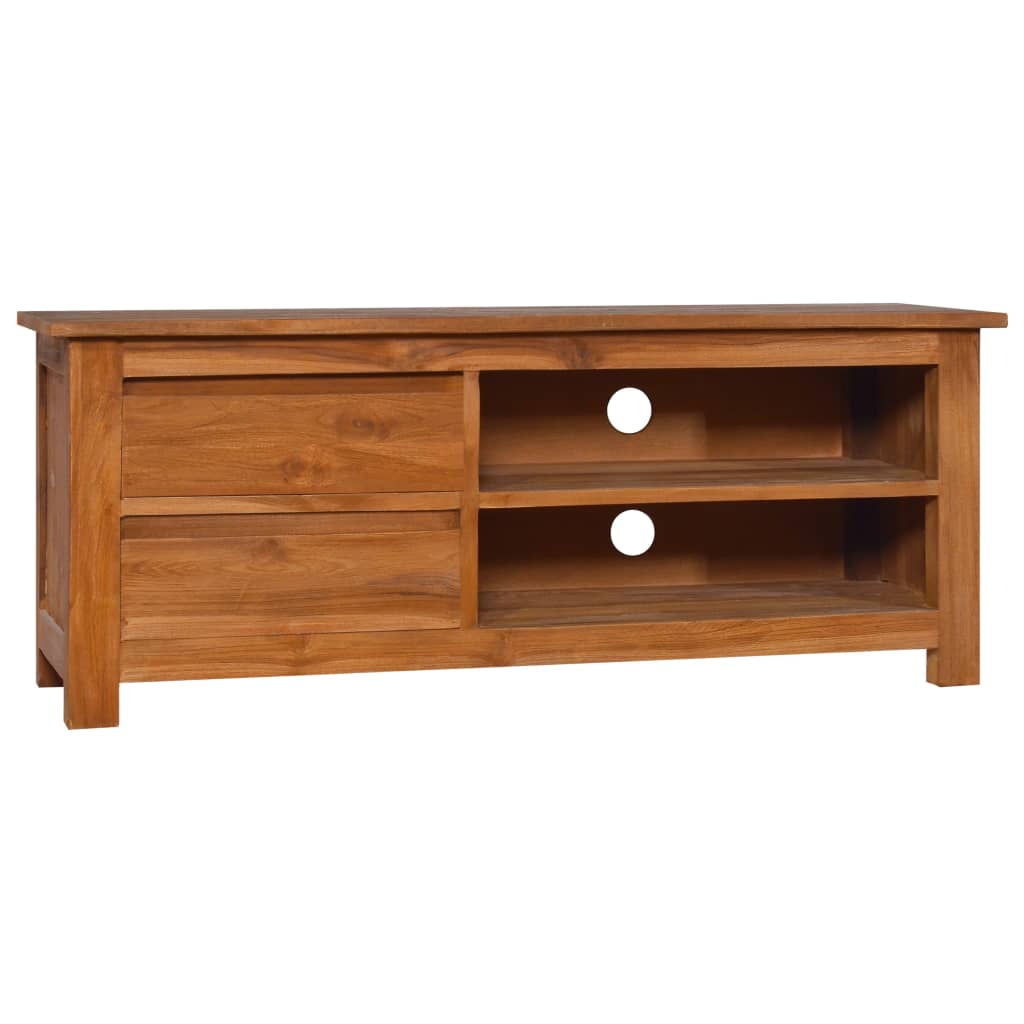 vidaXL TV Stand 39.4"x11.8"x15.7" Solid Wood Teak