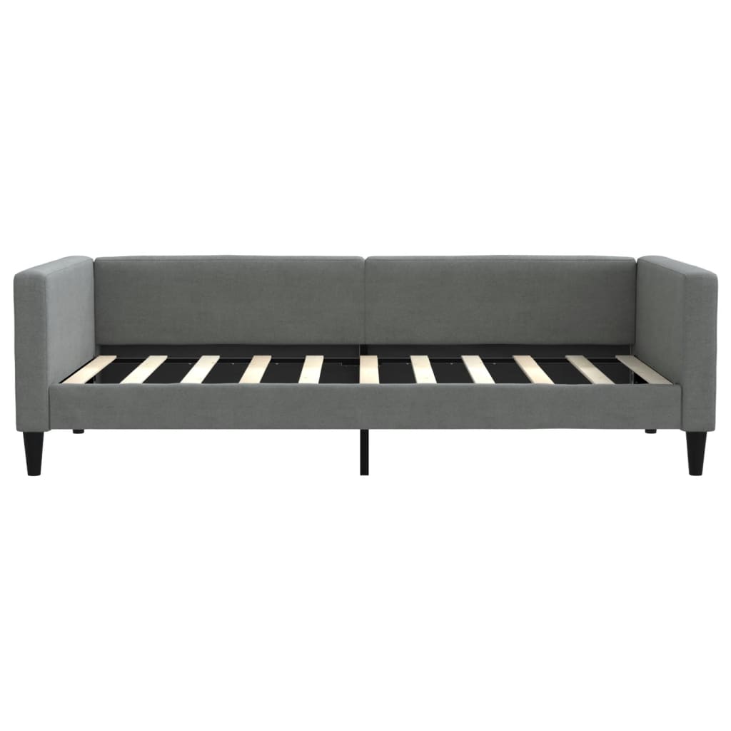 vidaXL Daybed with Trundle without Mattress Dark Gray 39.4"x74.8"