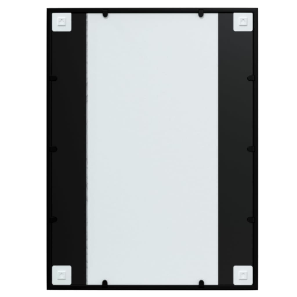 vidaXL Wall Mirrors 3 pcs Black 31.5"x23.6" Metal