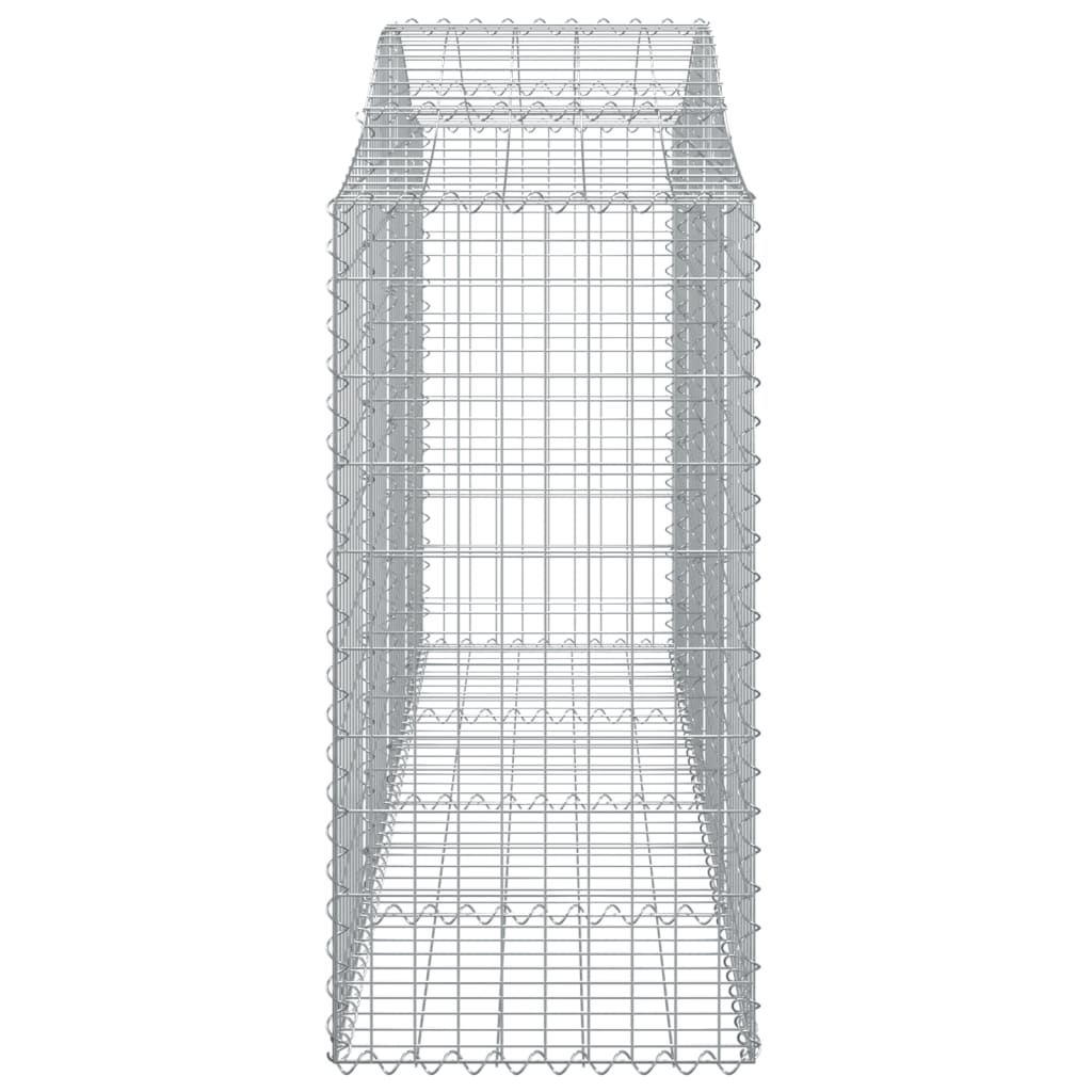 vidaXL Arched Gabion Baskets 12 pcs 78.7"x19.7"x47.2"/55.1" Galvanized Iron