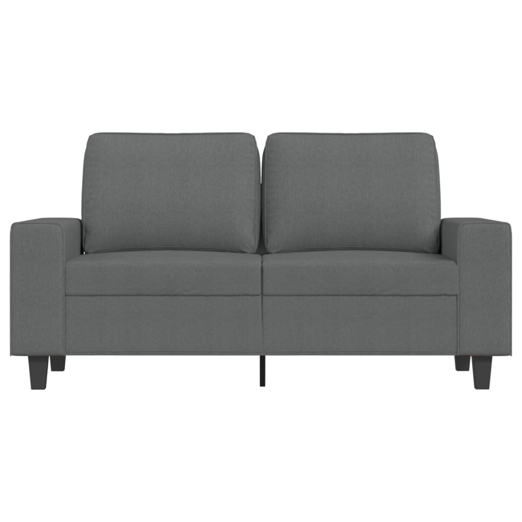 vidaXL 2-Seater Sofa Dark Gray 47.2" Fabric