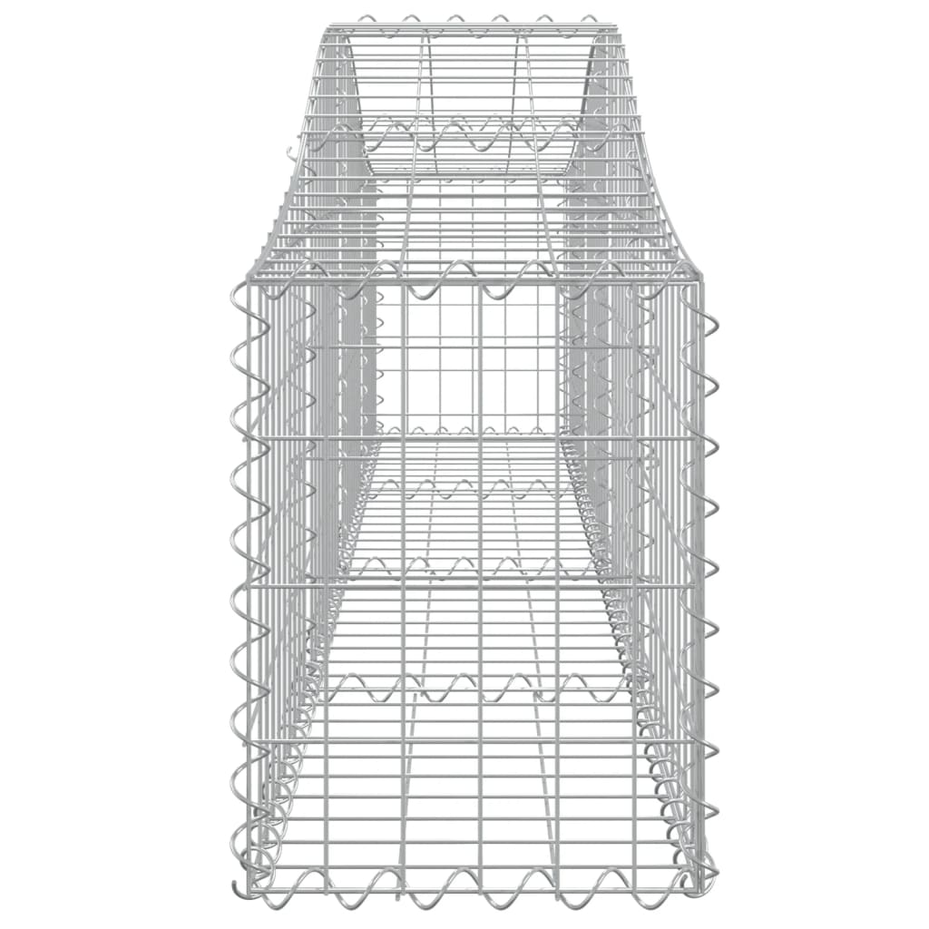 vidaXL Arched Gabion Baskets 13 pcs 78.7"x11.8"x15.7"/23.6" Galvanized Iron