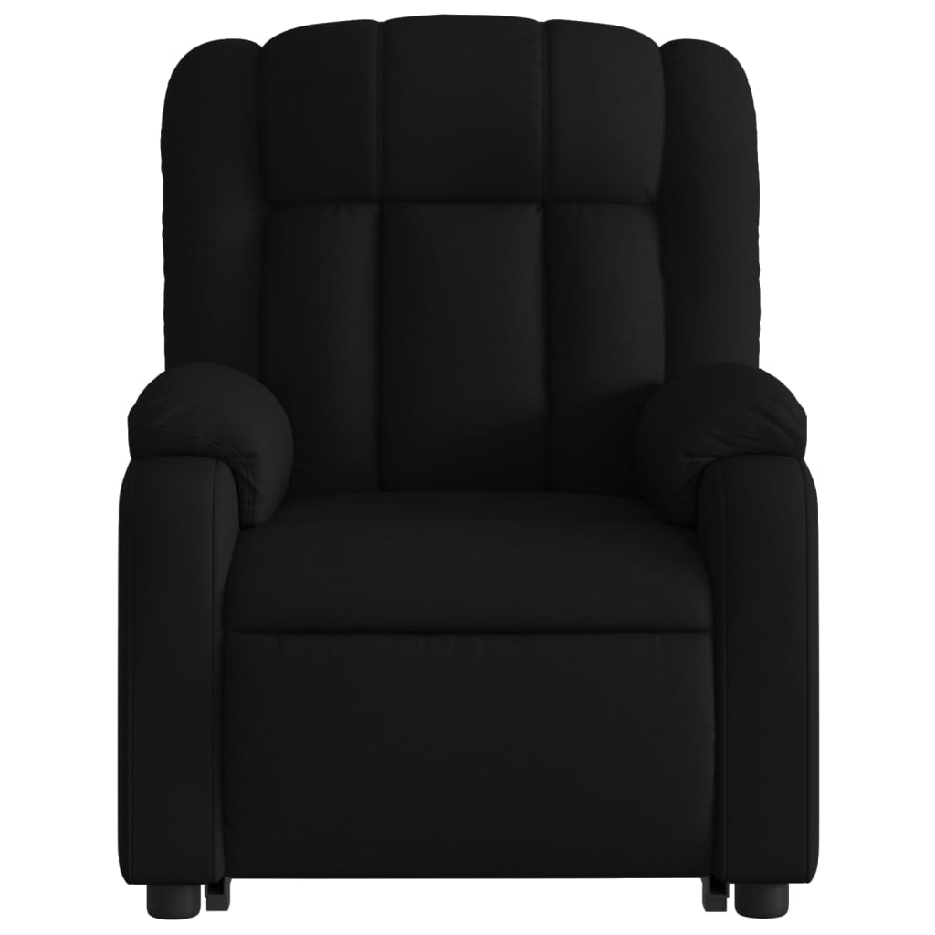 vidaXL Stand up Massage Recliner Chair Black Fabric