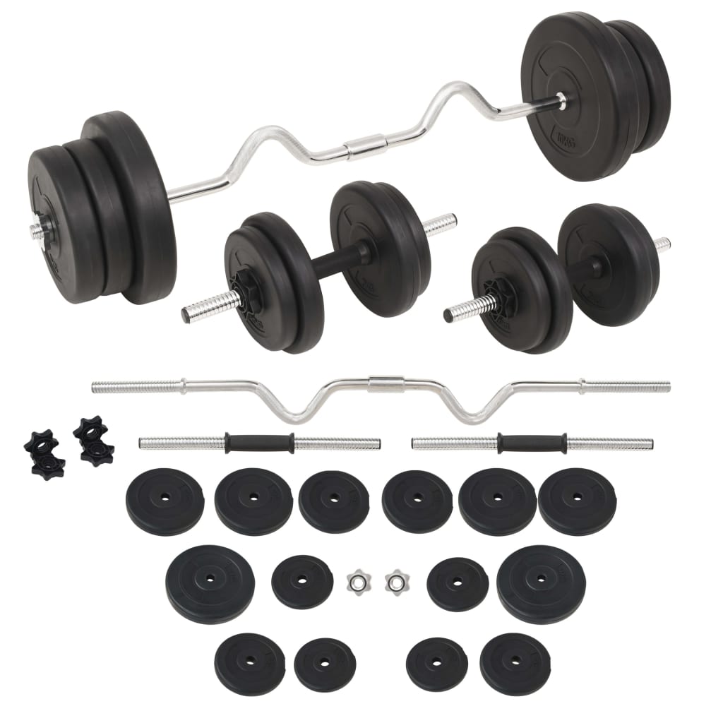 vidaXL Barbell and Dumbbell Set 132.3 lb