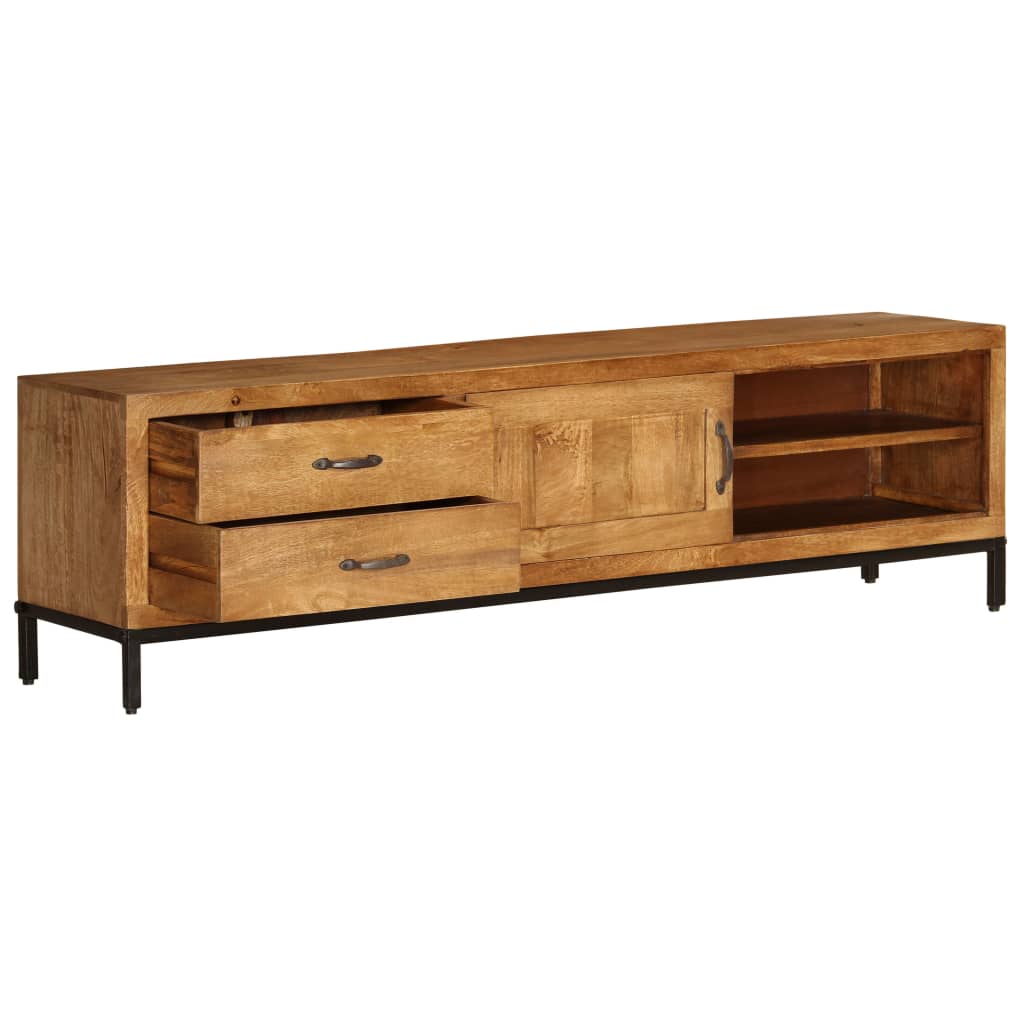 vidaXL TV Stand Solid Wood Mango 55.1"x11.8"x15.7"