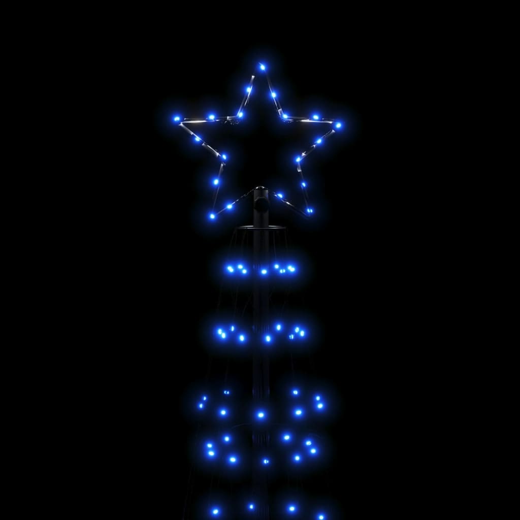 vidaXL Christmas Tree Light with Spikes 570 LEDs Blue 118.1"