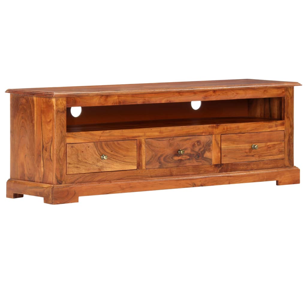 vidaXL TV Stand 47.2"x11.8"x15.7" Solid Wood Acacia