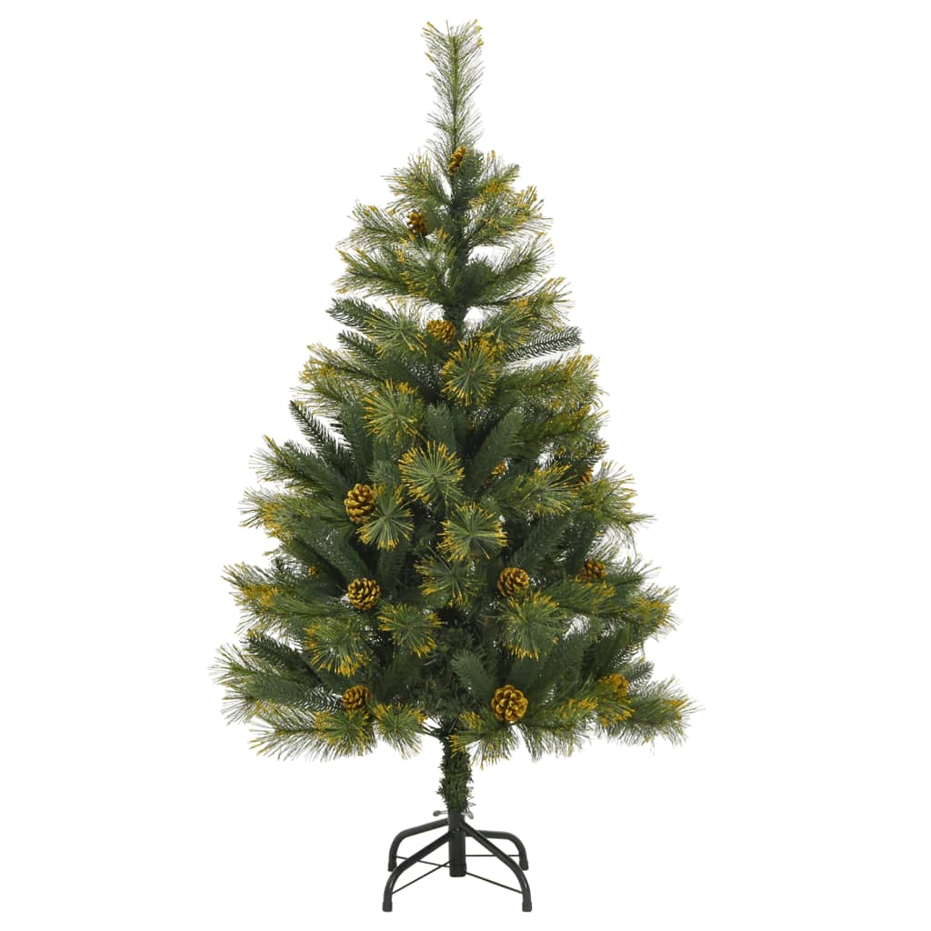 vidaXL Artificial Hinged Christmas Tree 150 LEDs 47.2"