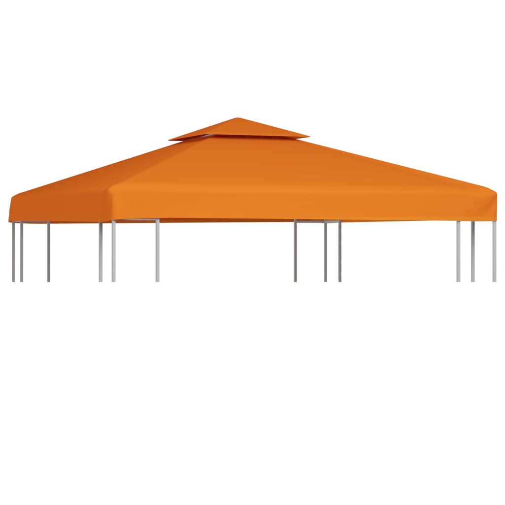 vidaXL Gazebo Cover Canopy Replacement 1 oz/ft² Orange 9.8'x9.8'