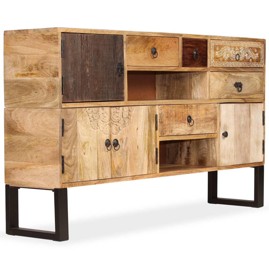 vidaXL Sideboard Solid Mango Wood 55.1"x11.8"x31.5"