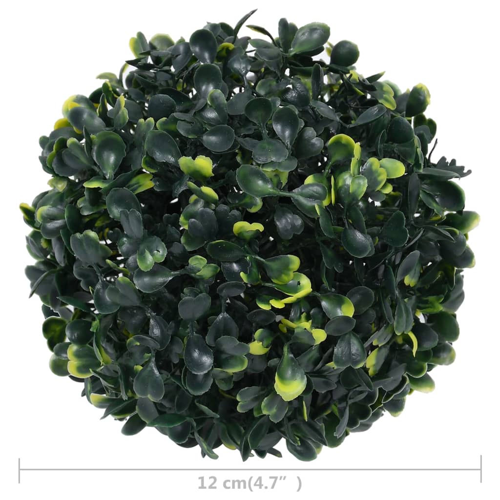 vidaXL Artificial Boxwood Balls 4 pcs 4.7"