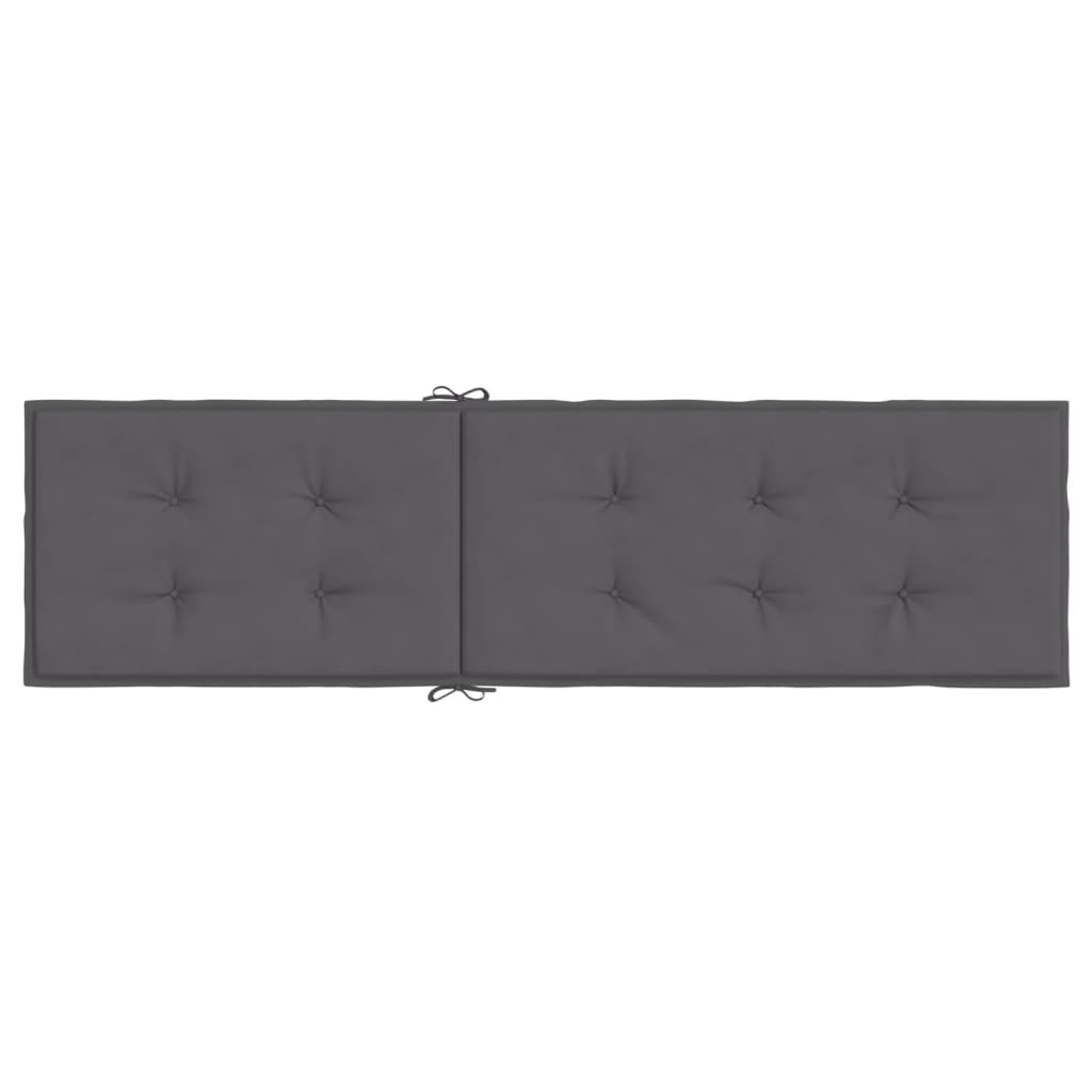 vidaXL Deck Chair Cushion Anthracite (29.5"+41.3")x19.7"x1.6"