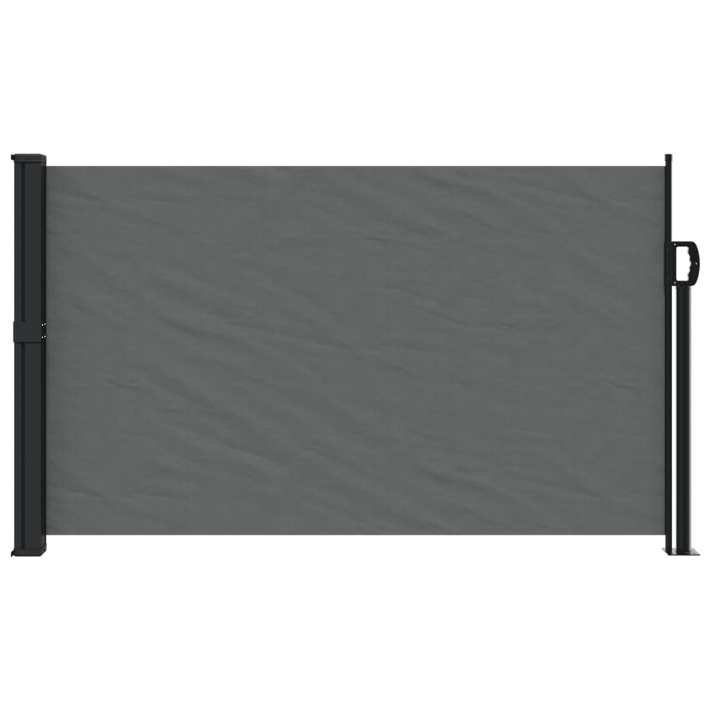 vidaXL Retractable Side Awning Anthracite 47.2"x196.9"